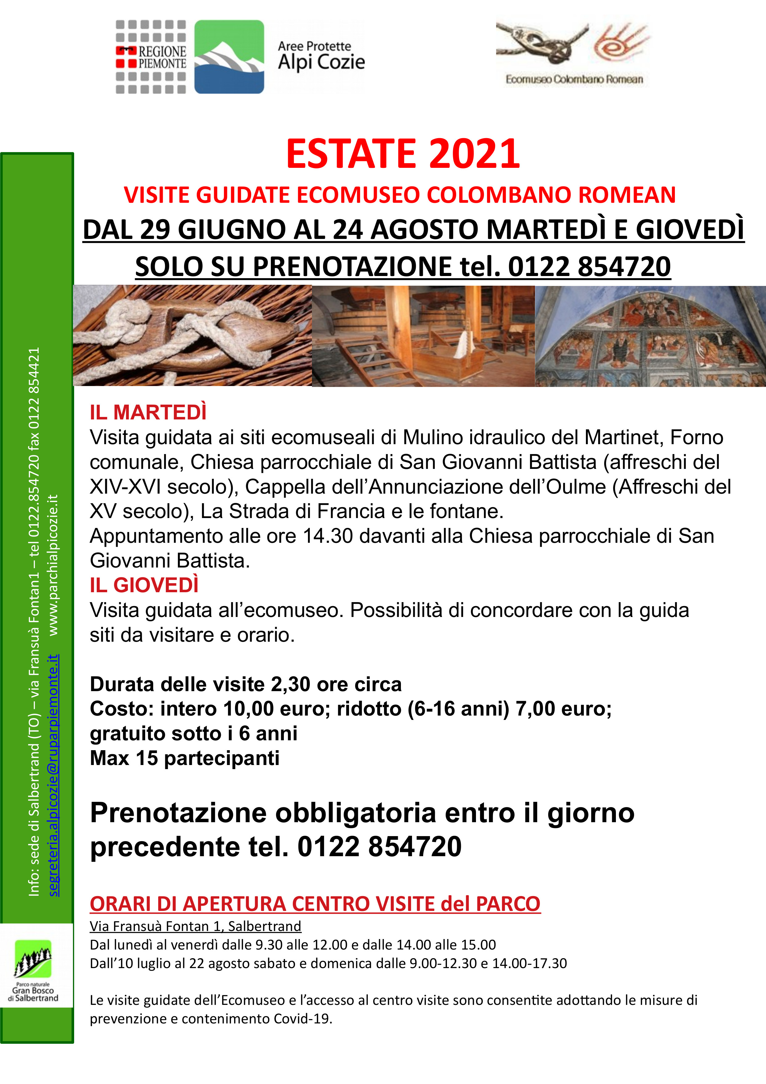Visite guidate all'Ecomuseo Colombano Romean